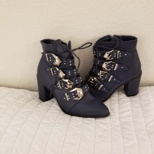 Blue boots 8 1/2